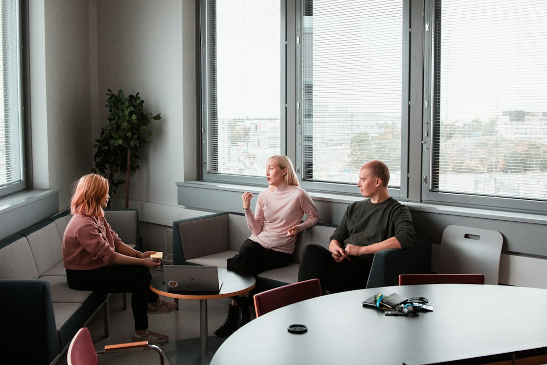 office coffee break conversation