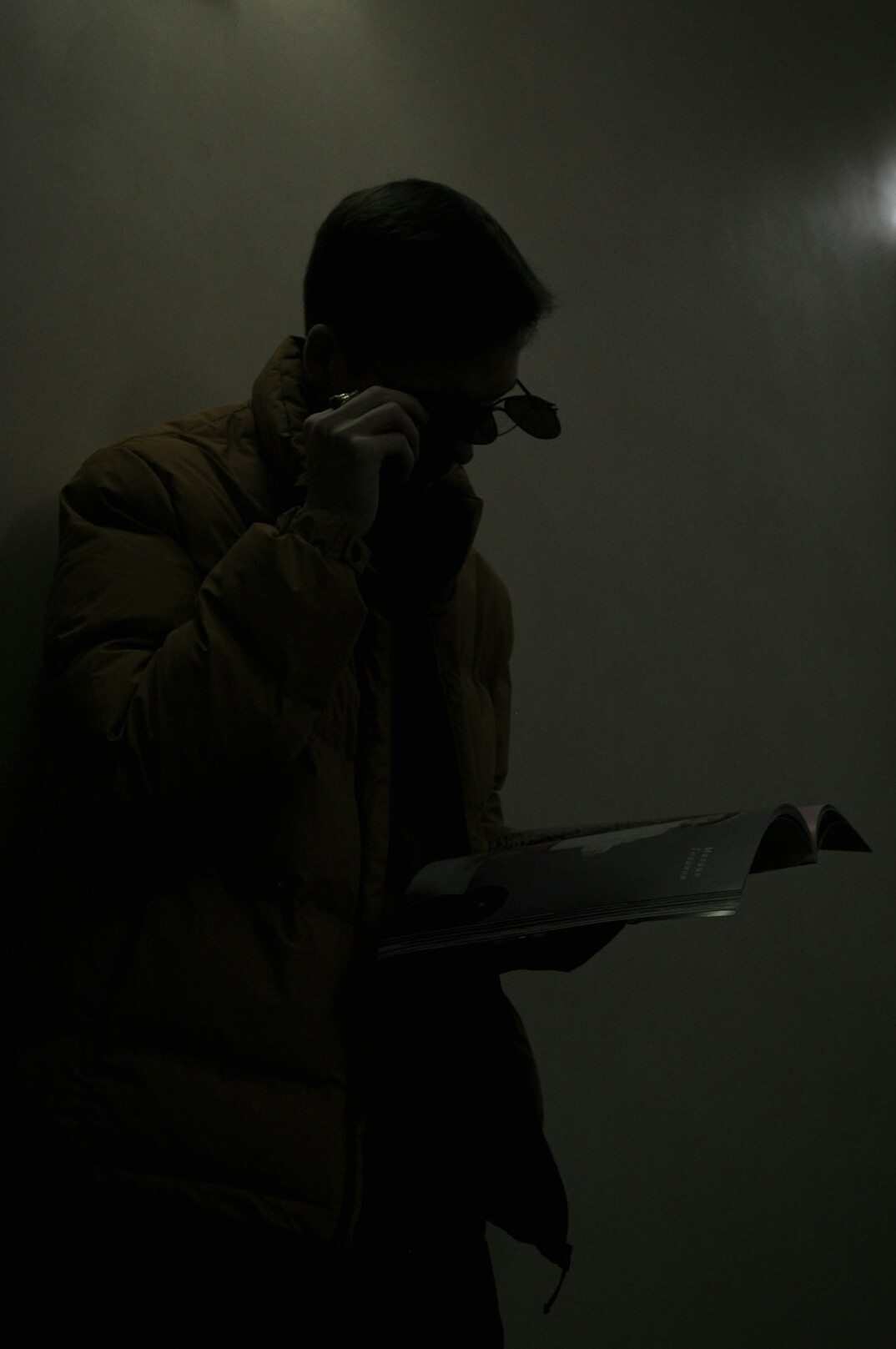 private investigator examining documents