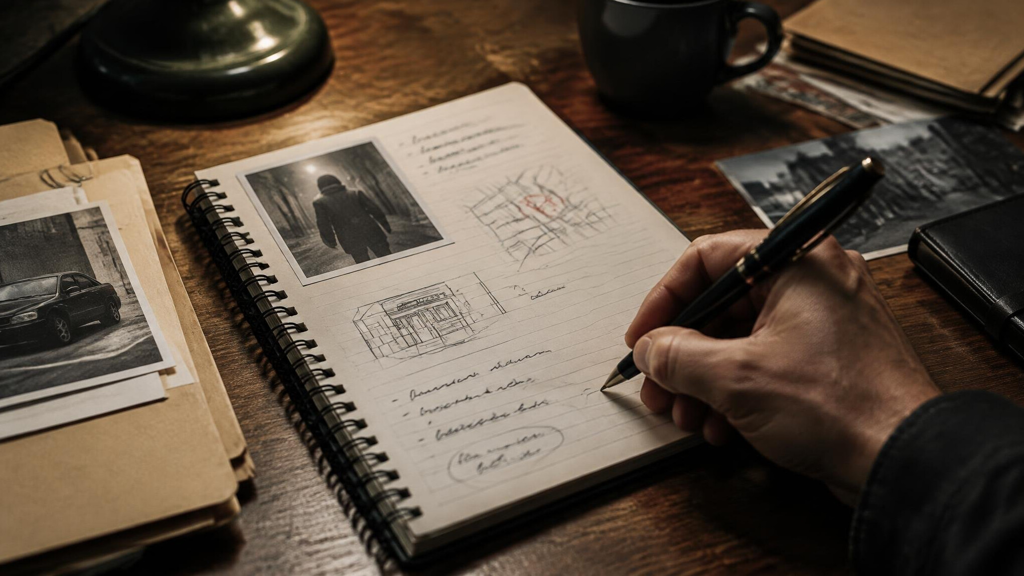 notebook and pen